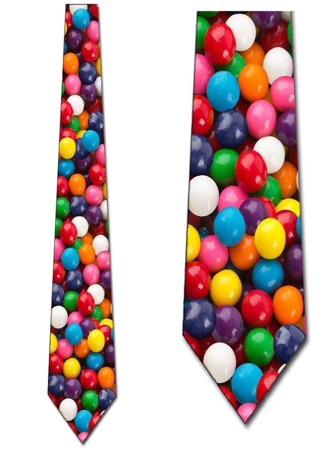 Three Rooker Gumballs Necktie Fun Candy Ties Mens Gum Neck Tie - Image 2